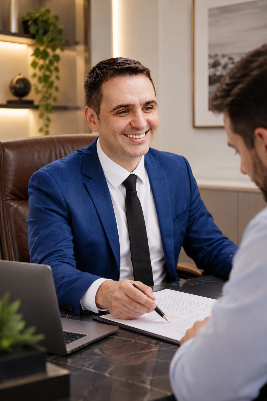 Rafael Thesing em uma conversa de planejamento com cliente